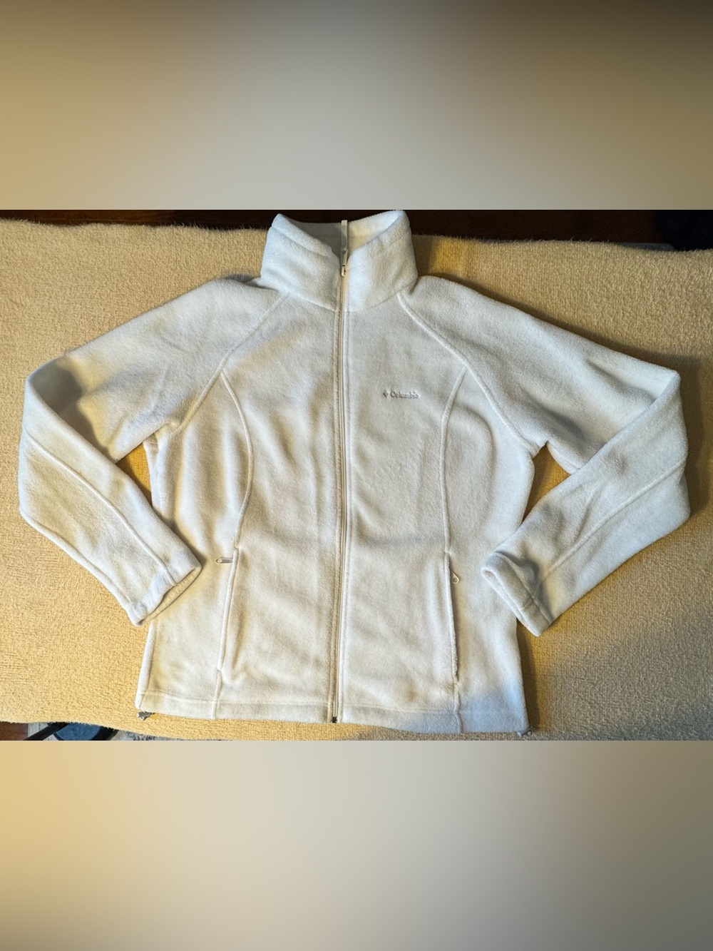 Columbia Women's Creamy White Full-Zip Fleece Jacket